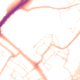 Daytime road noise heatmap for EX2 7GP