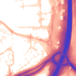 Daytime road noise heatmap for EX2 7HU