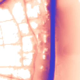 Daytime road noise heatmap for EX2 7HY