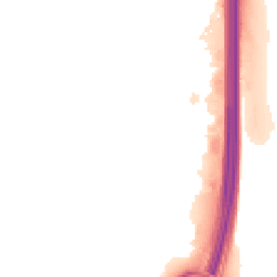 Night-time road noise heatmap for EX2 7LA