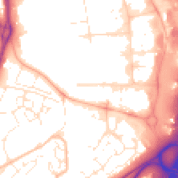 Daytime road noise heatmap for EX2 7LB