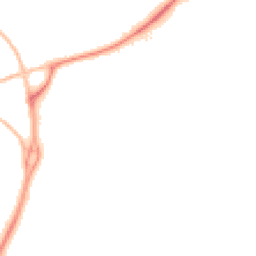 Night-time road noise heatmap for EX2 7LL