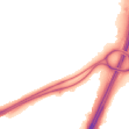 Night-time road noise heatmap for EX2 7PF