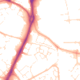 Daytime road noise heatmap for EX2 7QE