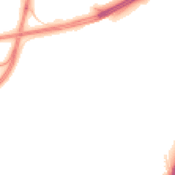 Night-time road noise heatmap for EX2 7SB