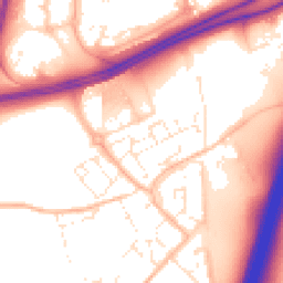 Daytime road noise heatmap for EX2 7SG