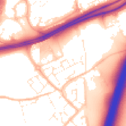 Daytime road noise heatmap for EX2 7SH