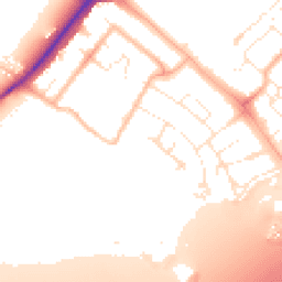 Daytime road noise heatmap for EX2 7SY
