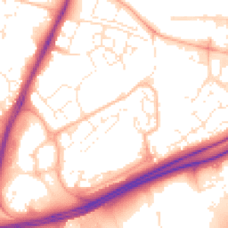 Daytime road noise heatmap for EX2 7TA