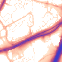 Daytime road noise heatmap for EX2 7TQ