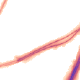 Night-time road noise heatmap for EX2 7TQ