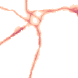 Night-time road noise heatmap for EX2 8AT