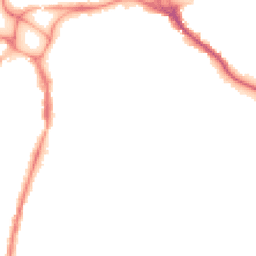 Night-time road noise heatmap for EX2 8BA