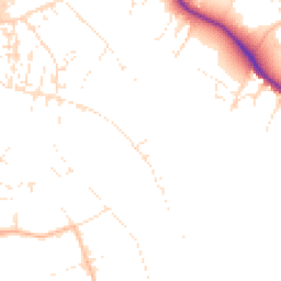 Daytime road noise heatmap for EX2 8EE