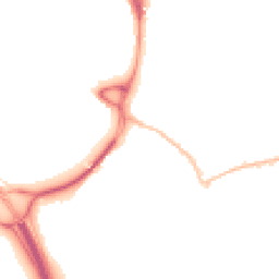 Night-time road noise heatmap for EX2 8FX