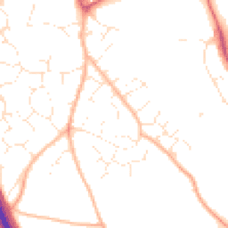 Daytime road noise heatmap for EX2 8GH