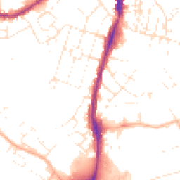 Daytime road noise heatmap for EX2 8HQ