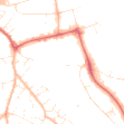 Daytime road noise heatmap for EX2 8PY