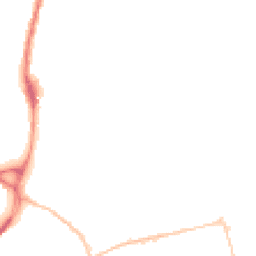 Night-time road noise heatmap for EX2 8QP