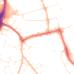 Daytime road noise heatmap for EX2 8RG