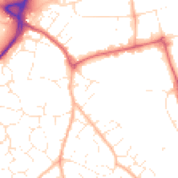 Daytime road noise heatmap for EX2 8RS