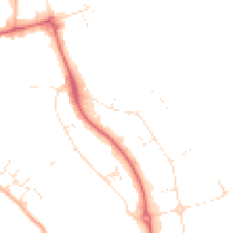 Daytime road noise heatmap for EX2 8RU