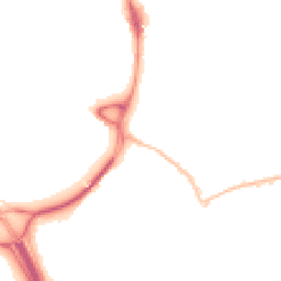 Night-time road noise heatmap for EX2 8SB