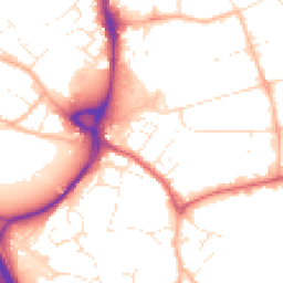 Daytime road noise heatmap for EX2 8SD
