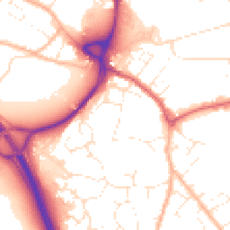 Daytime road noise heatmap for EX2 8SG