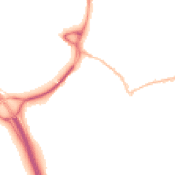 Night-time road noise heatmap for EX2 8SG