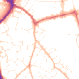 Daytime road noise heatmap for EX2 8TE