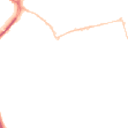 Night-time road noise heatmap for EX2 8TE