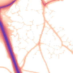 Daytime road noise heatmap for EX2 8TR