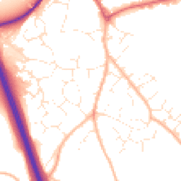Daytime road noise heatmap for EX2 8TX