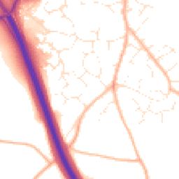Daytime road noise heatmap for EX2 8UG