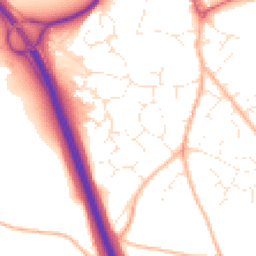 Daytime road noise heatmap for EX2 8UJ