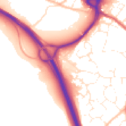 Daytime road noise heatmap for EX2 8US