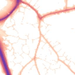 Daytime road noise heatmap for EX2 8UZ