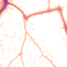 Daytime road noise heatmap for EX2 8XH