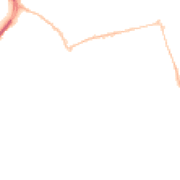 Night-time road noise heatmap for EX2 8XH