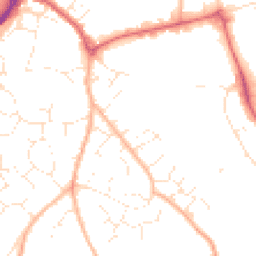 Daytime road noise heatmap for EX2 8XY