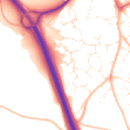 Daytime road noise heatmap for EX2 8YS