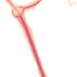 Night-time road noise heatmap for EX2 8YS