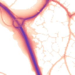 Daytime road noise heatmap for EX2 8YU