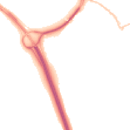 Night-time road noise heatmap for EX2 8YU