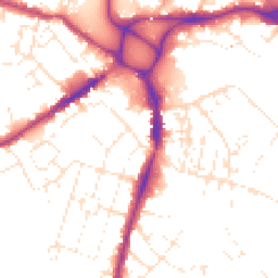 Daytime road noise heatmap for EX2 9AA