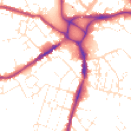 Daytime road noise heatmap for EX2 9AB