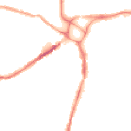 Night-time road noise heatmap for EX2 9AB