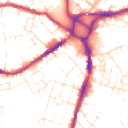 Daytime road noise heatmap for EX2 9AQ