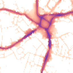 Daytime road noise heatmap for EX2 9AT